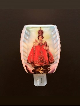 Porcelain Infant Jesus Lampshade Night Light with Gift Box